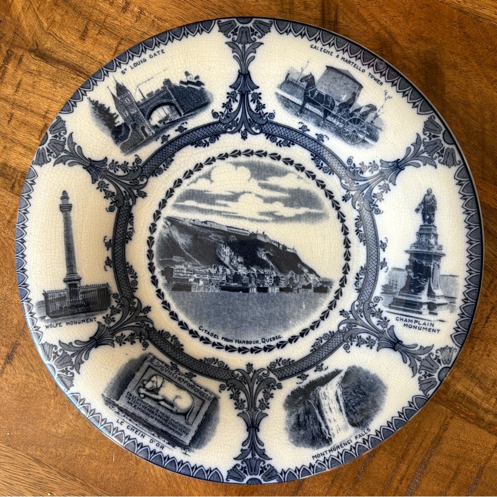 Blue Transferware Plate